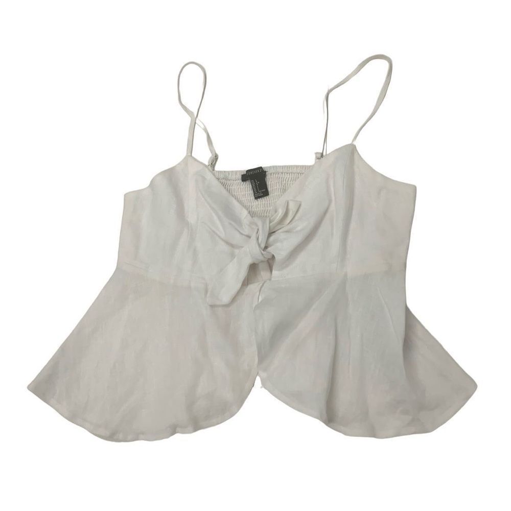 Cropped Linen Tank